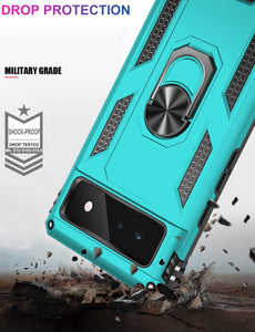 Google Pixel 6 Shockproof Heavy Duty Magnetic Kickstand Case - Redpepper Cases