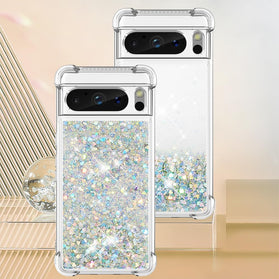 Google Pixel 8 Pro Case Glitter Liquid Cute Clear Phone Case - Redpepper Cases