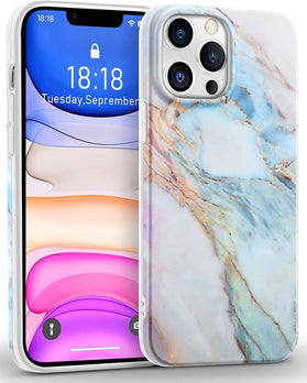 Hapitek Compatible iPhone 13 Pro Max Case Marble Case 6.7 INCH - Redpepper Cases