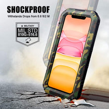 Load image into Gallery viewer, iPhone 11 Heavy Duty Built in Screen Protection Shockproof Metal Case - Redpepper Cases