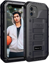 Load image into Gallery viewer, iPhone 11 Heavy Duty Built in Screen Protection Shockproof Metal Case - Redpepper Cases