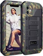 Load image into Gallery viewer, iPhone 11 Heavy Duty Built in Screen Protection Shockproof Metal Case - Redpepper Cases