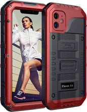 Load image into Gallery viewer, iPhone 11 Heavy Duty Built in Screen Protection Shockproof Metal Case - Redpepper Cases