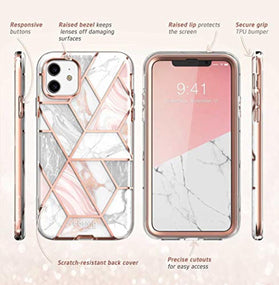 iPhone 11 Marble Full-Body Stylish Protective Case - Redpepper Cases