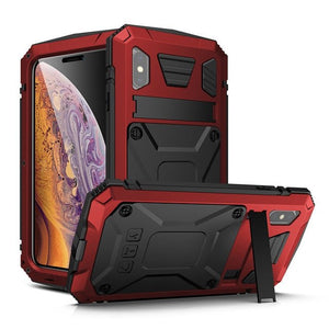 iPhone 11 Metal Aluminum Shock Absorption Protective Case with Kickstand - Redpepper Cases