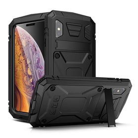 iPhone 11 Metal Aluminum Shock Absorption Protective Case with Kickstand - Redpepper Cases