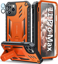 Load image into Gallery viewer, iPhone 11 Pro - Max Case Rugged Shockproof Protective Case Proof Protection Black - Redpepper Cases