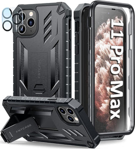 iPhone 11 Pro - Max Case Rugged Shockproof Protective Case Proof Protection Black - Redpepper Cases