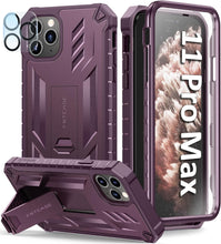 Load image into Gallery viewer, iPhone 11 Pro - Max Case Rugged Shockproof Protective Case Proof Protection Black - Redpepper Cases