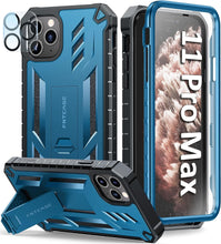 Load image into Gallery viewer, iPhone 11 Pro - Max Case Rugged Shockproof Protective Case Proof Protection Black - Redpepper Cases