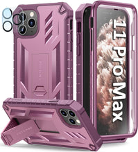 Load image into Gallery viewer, iPhone 11 Pro - Max Case Rugged Shockproof Protective Case Proof Protection Black - Redpepper Cases