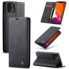 Load image into Gallery viewer, iPhone 11 Pro Max Leather Magnetic Credit Card Wallet Case - Redpepper Cases