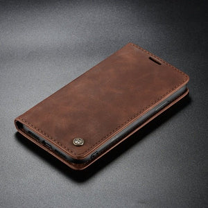 iPhone 11 Pro Max Leather Magnetic Credit Card Wallet Case - Redpepper Cases