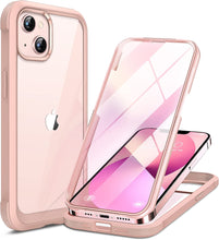 Load image into Gallery viewer, iPhone 13 Mini case 5.4 inch, Upgrade Full-Body Glass Clear Case - Black - Redpepper Cases