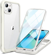 Load image into Gallery viewer, iPhone 13 Mini case 5.4 inch, Upgrade Full-Body Glass Clear Case - Black - Redpepper Cases