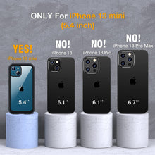 Load image into Gallery viewer, iPhone 13 Mini case 5.4 inch, Upgrade Full-Body Glass Clear Case - Black - Redpepper Cases