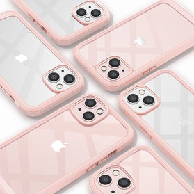 iPhone 13 Mini Case, Full Body Rugged Screen Protector Case (Crystal Pink) - Redpepper Cases