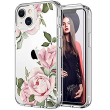 Load image into Gallery viewer, iPhone 13 Mini Case Screen Protector Clear Cover Cute Colorful Blooming Floral - Redpepper Cases