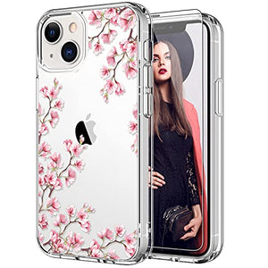 iPhone 13 Mini Case Screen Protector Clear Cover Cute Colorful Blooming Floral - Redpepper Cases