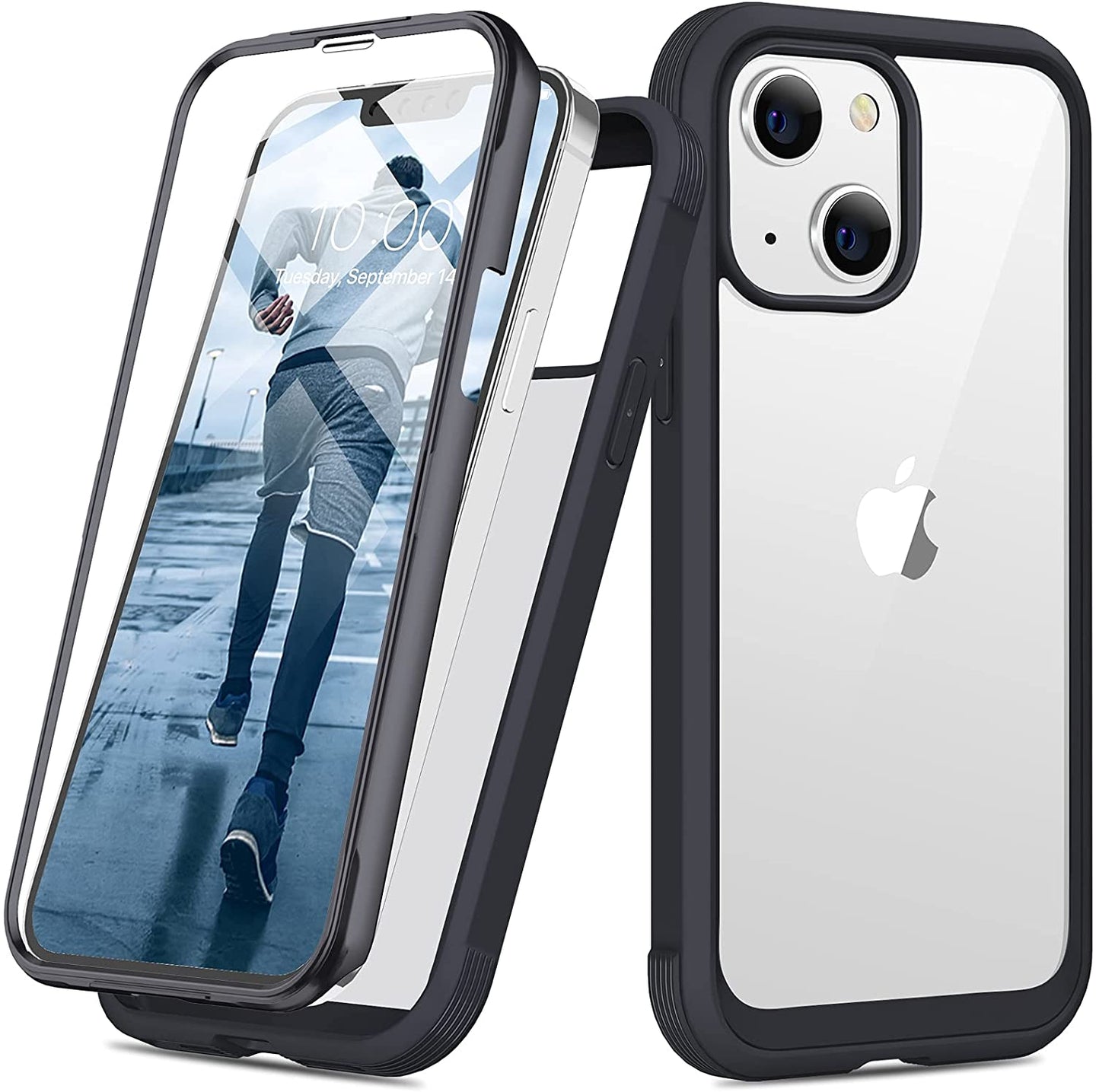 Diaclara Designed for iPhone 12 Mini Case, Full Body Rugged Case with  Built-in Touch Sensitive Anti-Scratch Screen Protector, Soft TPU Bumper  Case for