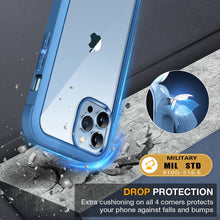 Load image into Gallery viewer, iPhone 13 Pro Clear Bumper Case Built-in Tempered Glass Screen Protector Case. - Redpepper Cases