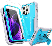 Load image into Gallery viewer, iPhone 13 Pro Dual Layer Shockproof Heavy Duty Kickstand Case - Redpepper Cases