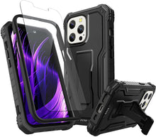 Load image into Gallery viewer, iPhone 13 Pro Dual Layer Shockproof Heavy Duty Kickstand Case - Redpepper Cases
