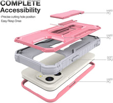 Load image into Gallery viewer, iPhone 13 Pro Dual Layer Shockproof Heavy Duty Kickstand Case - Redpepper Cases