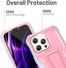 Load image into Gallery viewer, iPhone 13 Pro Dual Layer Shockproof Heavy Duty Kickstand Case - Redpepper Cases