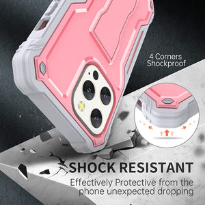 iPhone 13 Pro Dual Layer Shockproof Heavy Duty Kickstand Case - Redpepper Cases