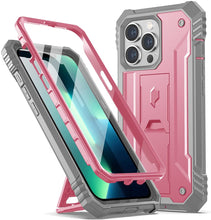Load image into Gallery viewer, iPhone 13 Pro Full Body Rugged Dual Layer Shockproof Kickstand Case. - Redpepper Cases