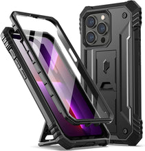 Load image into Gallery viewer, iPhone 13 Pro Full Body Rugged Dual Layer Shockproof Kickstand Case. - Redpepper Cases