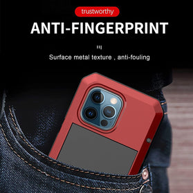 iPhone 13 Pro Heavy Duty Shockproof [Tough Armour] Aluminum Metal Case. - Redpepper Cases