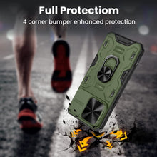 Load image into Gallery viewer, iPhone 13 Pro Kickstand Case Slide Lens Cover Mount Cover Case - Green - Redpepper Cases