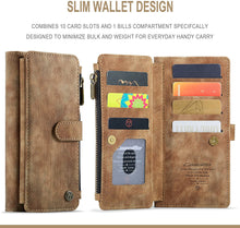 Load image into Gallery viewer, iPhone 13 Pro Max 2 in 1 Premium Leather Zipper Wallet Case. - Redpepper Cases