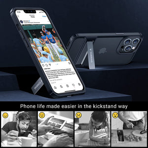 iPhone 13 Pro Max 3 Stand Ways Metal Kickstand Case. - Redpepper Cases
