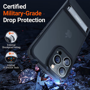 iPhone 13 Pro Max 3 Stand Ways Metal Kickstand Case. - Redpepper Cases
