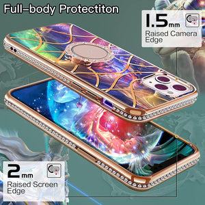iPhone 13 Pro Max Glitter Diamond case with Ring. - Redpepper Cases