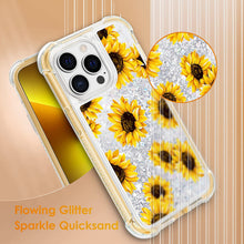 Load image into Gallery viewer, iPhone 13 Pro Max Liquid Glitter Flower Case - Redpepper Cases