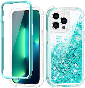 iPhone 13 Pro Max Liquid Glitter Flower Case - Redpepper Cases