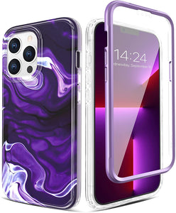 iPhone 13 Pro Max Marble Full Body Protection Shockproof Case. - Redpepper Cases