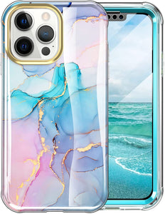 iPhone 13 Pro Max Slim Full-Body Stylish Shockproof Case. (Marble) - Redpepper Cases