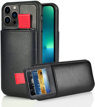 Load image into Gallery viewer, iPhone 13 Pro Max Wallet Card Holder Leather Case - Redpepper Cases