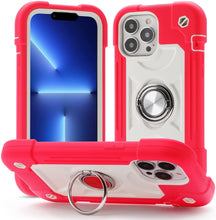 Load image into Gallery viewer, iPhone 13 Pro Max with Ring Stand Heavy-Duty Military Shockproof Case. - Redpepper Cases
