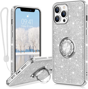 iPhone 13 Pro Ring Stand Case. [Diamond glitter] - Redpepper Cases