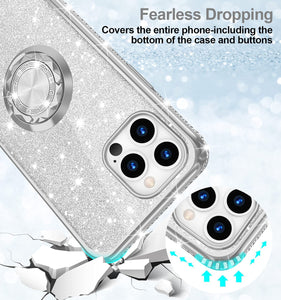 iPhone 13 Pro Ring Stand Case. [Diamond glitter] - Redpepper Cases