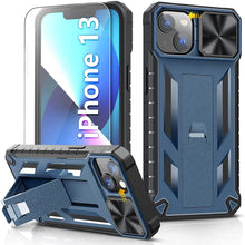 Load image into Gallery viewer, iPhone 13 Rugged Kickstand Slide Shockproof Case - Redpepper Cases