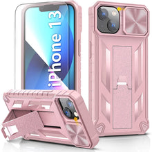 Load image into Gallery viewer, iPhone 13 Rugged Kickstand Slide Shockproof Case - Redpepper Cases