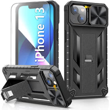 Load image into Gallery viewer, iPhone 13 Rugged Kickstand Slide Shockproof Case - Redpepper Cases