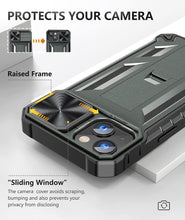 Load image into Gallery viewer, iPhone 13 Rugged Kickstand Slide Shockproof Case - Redpepper Cases